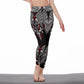 Skull gothic wings sword Women's Casual Leggings