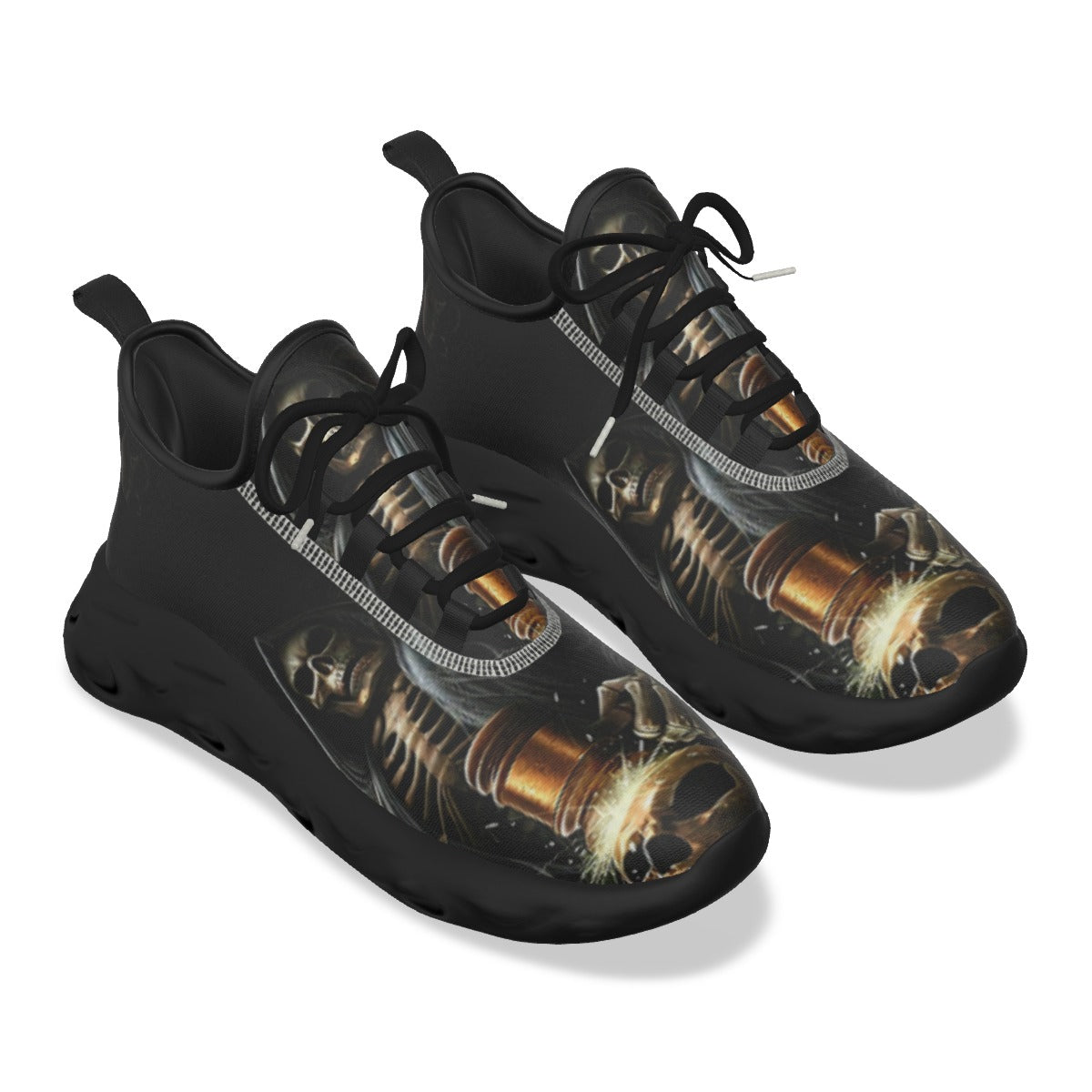 Grim reaper Men's Light Sports Shoes, Gothic Halloween skeleton men's sneakers shoes