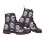 Day of the dead sugar skull Short Boots, Dia de los muertos skeleton boots shoes