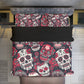 Day of the dead Four-piece Duvet Cover Set, sugar skull dia de los muertos bedding set cover