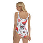 Skull christmas Halloween skeleton Women's One-piece Swimsuit