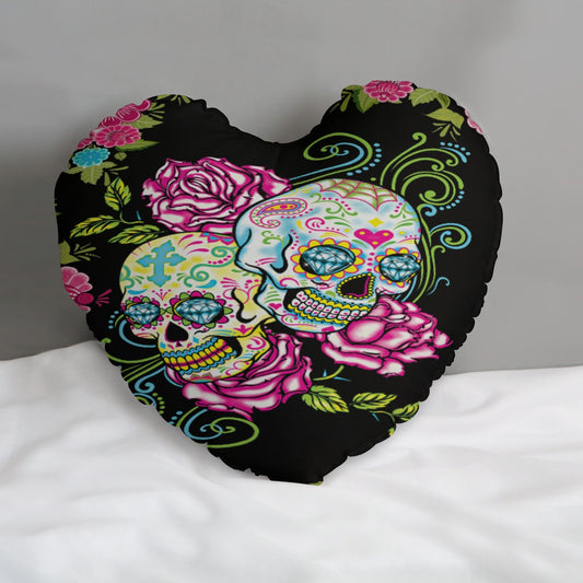 All-Over Print Heart-shaped pillow