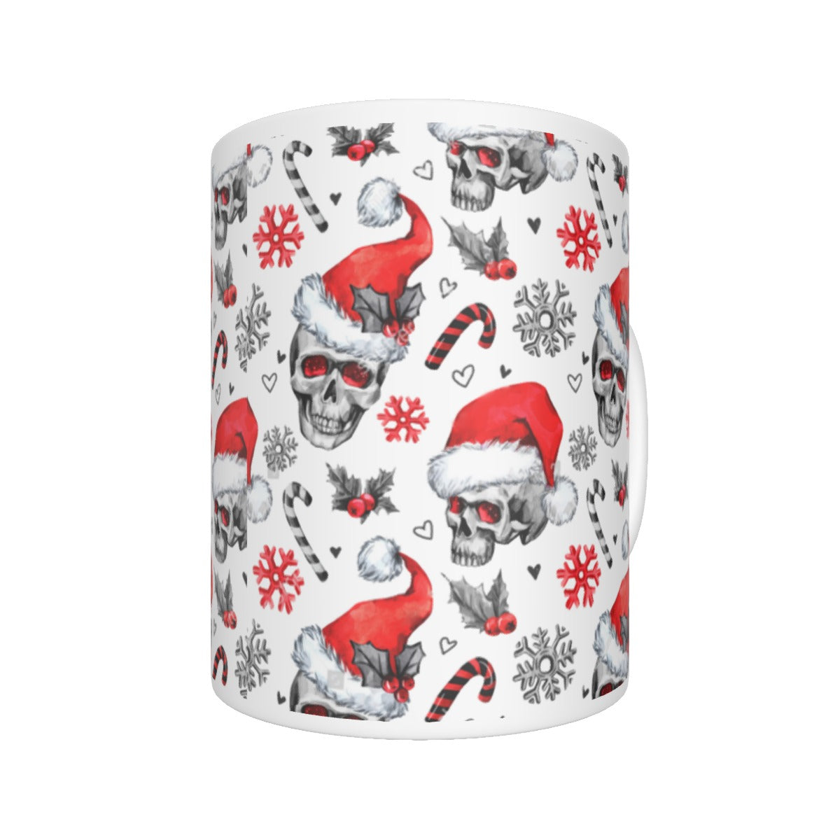 Skull Santa Claus mug, Merry Christmas skull mug cup tumbler