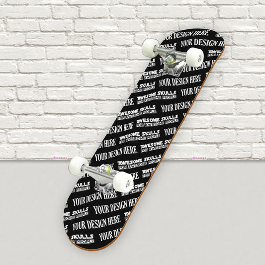 Custom print on demand pod Skateboard sticker | Back