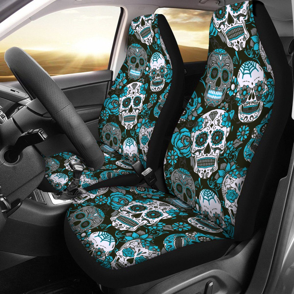 Day of the dead sugar skull Universal Car Seat Cover With Thickened Back