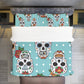 4 pcs sugar skull beeding set (1 Duvet Cover + 1 sheet + 2 pillow cases)