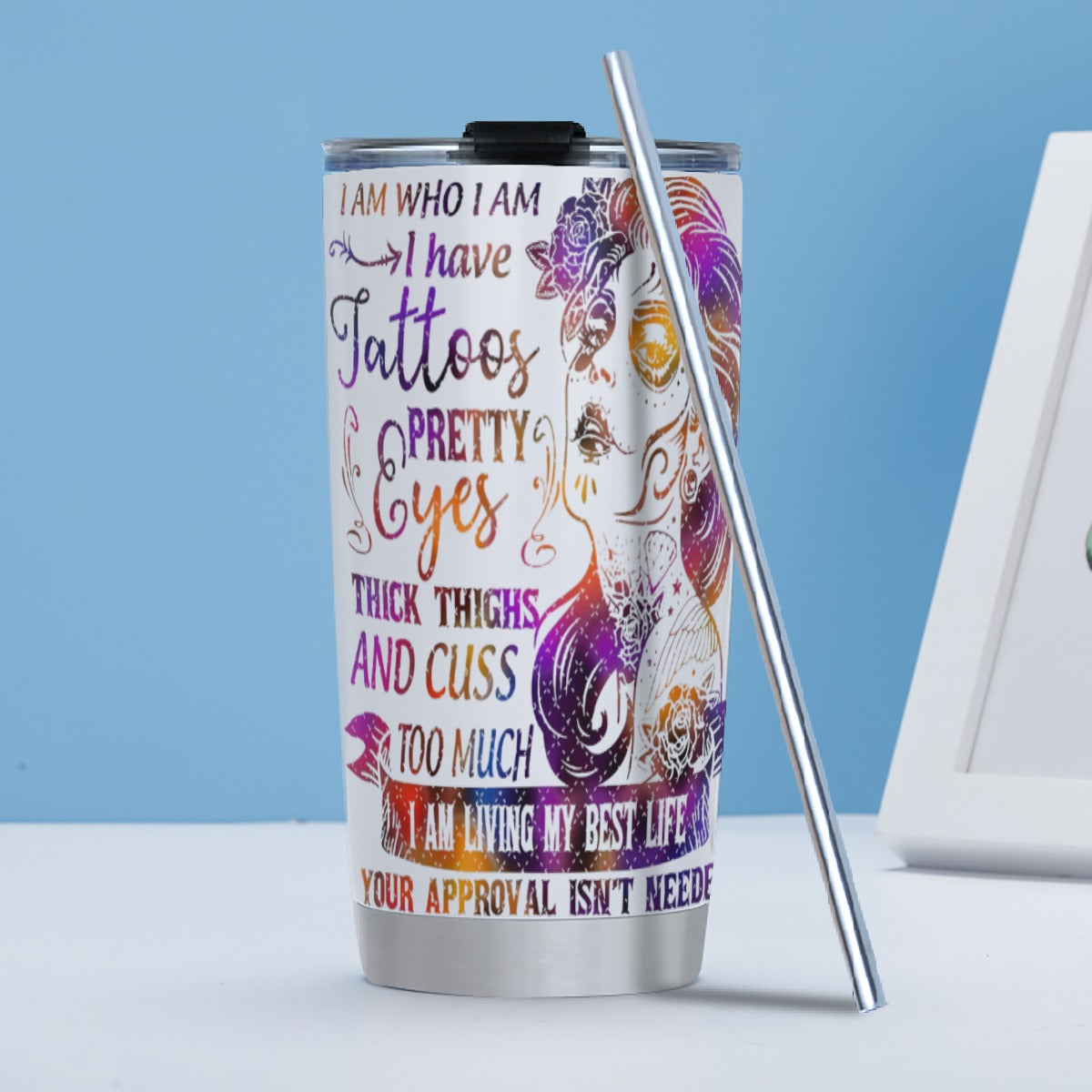 Sugar skull girl Tumbler 20oz /30 oz