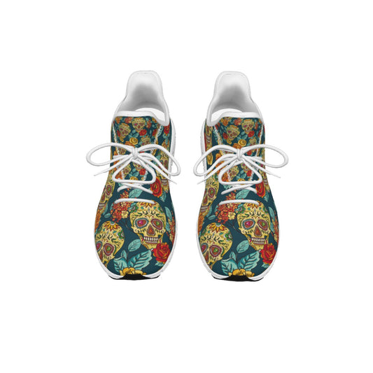 Day of the dead sugar skulls Light woven running shoes