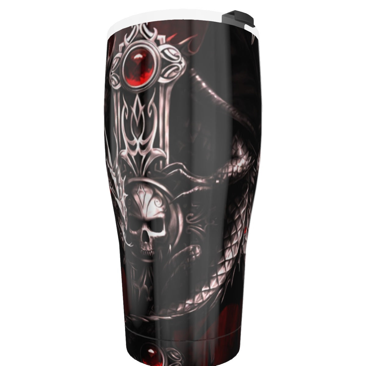 Gothic Dragon skull Tumbler 30oz, Halloween evils skull tumbler cup mug