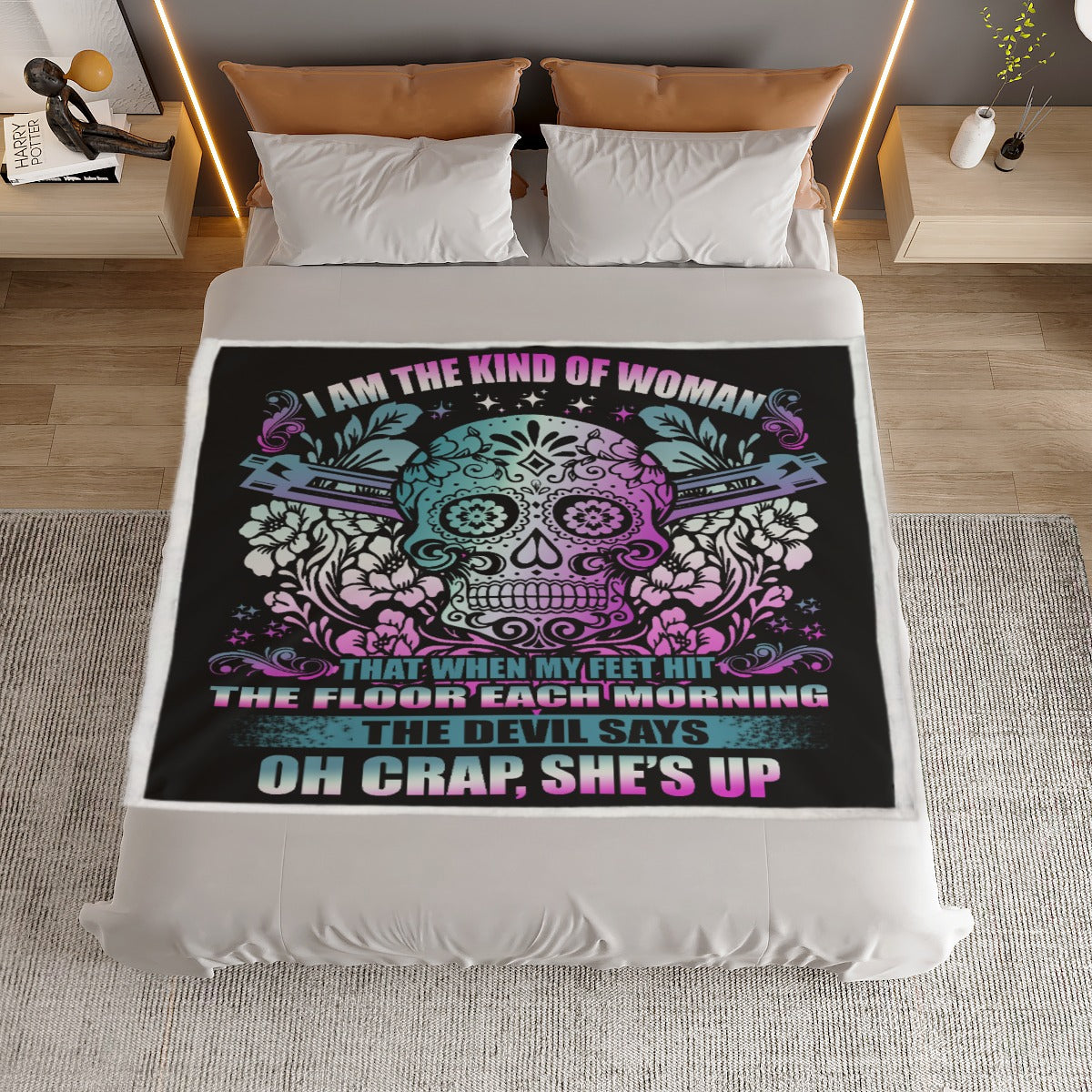 Day of the dead sugar skull Household Warm Blanket