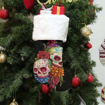 Sugar skull All-Over Print Christmas Socks