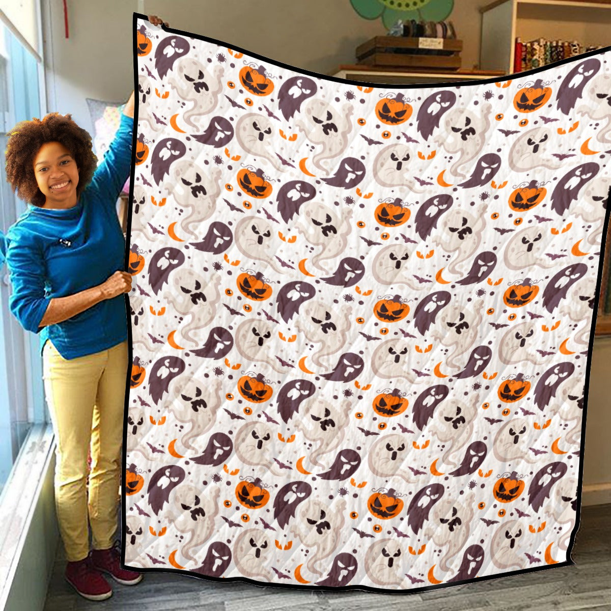 Halloween Ghost Spoonky Household Lightweight & Breathable Quilt