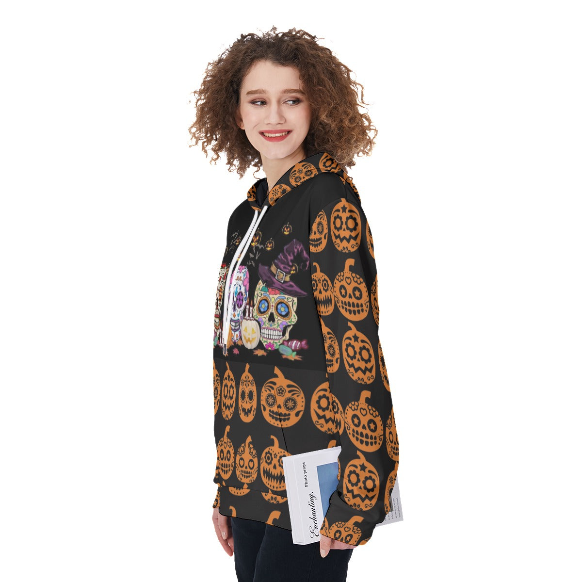 Sugar skull Halloween Women's Pullover Hoodies