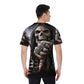 BOSS skull grim reaper Men's O-Neck T-Shirt V-Neck shirt