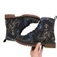 Gothic grim reaper skull men's women's shoes boot, Halloween boots, skeleton boots shoes