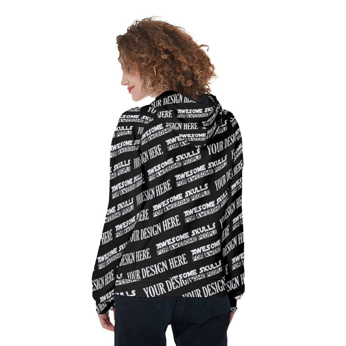 Custom print on demand pod Women's Hoodie Raglan Pullover Hoodie