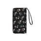 Sugar skull animal Long Wallet With Black Hand Strap