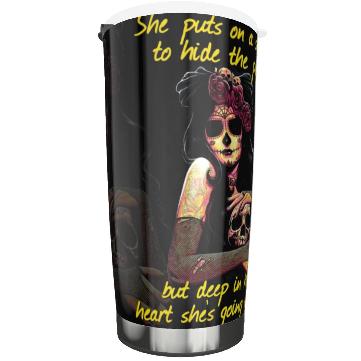 Sugar skull Tumbler 20oz