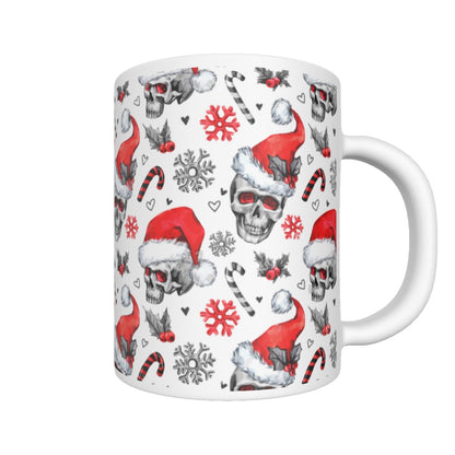 Skull Santa Claus mug, Merry Christmas skull mug cup tumbler