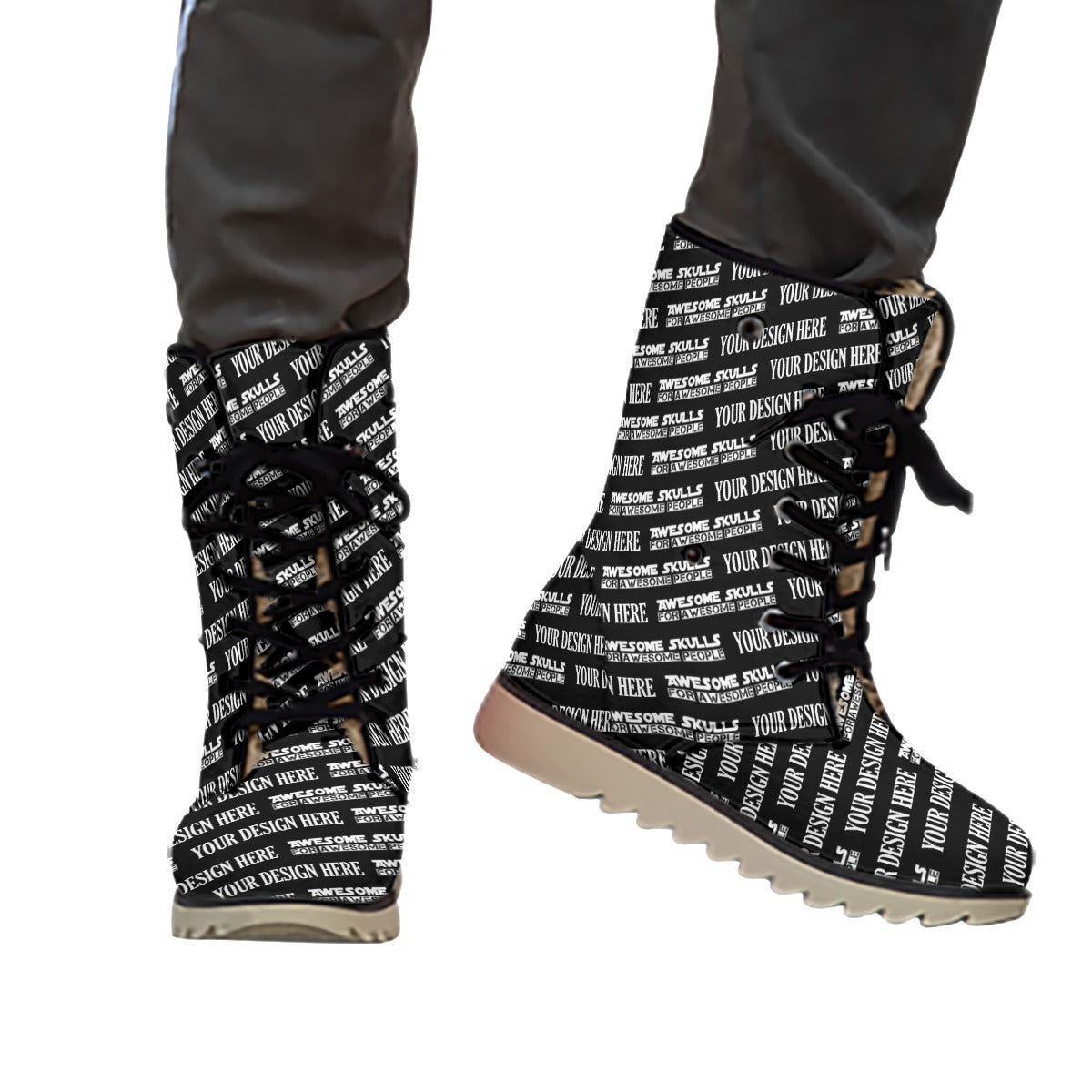 Custom Print on Demand POD Women's Plush Boots