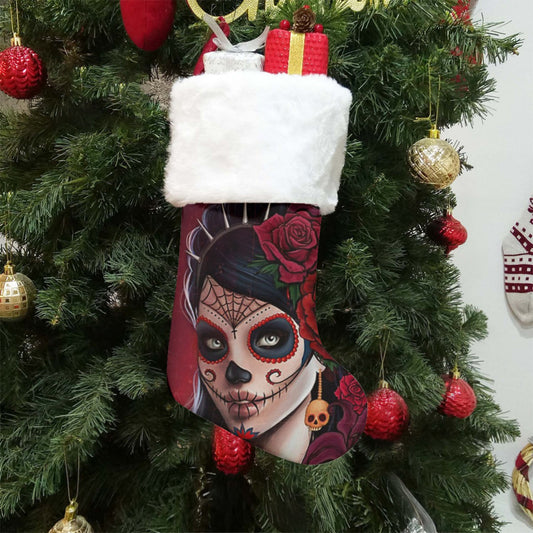Day of the dead girls All-Over Print Christmas Socks