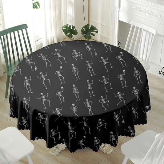 Skeleton Waterproof tablecloth | Round 180(gsm)