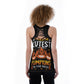 Sugar skull Halloween Women's Back Hollow Tank Top
