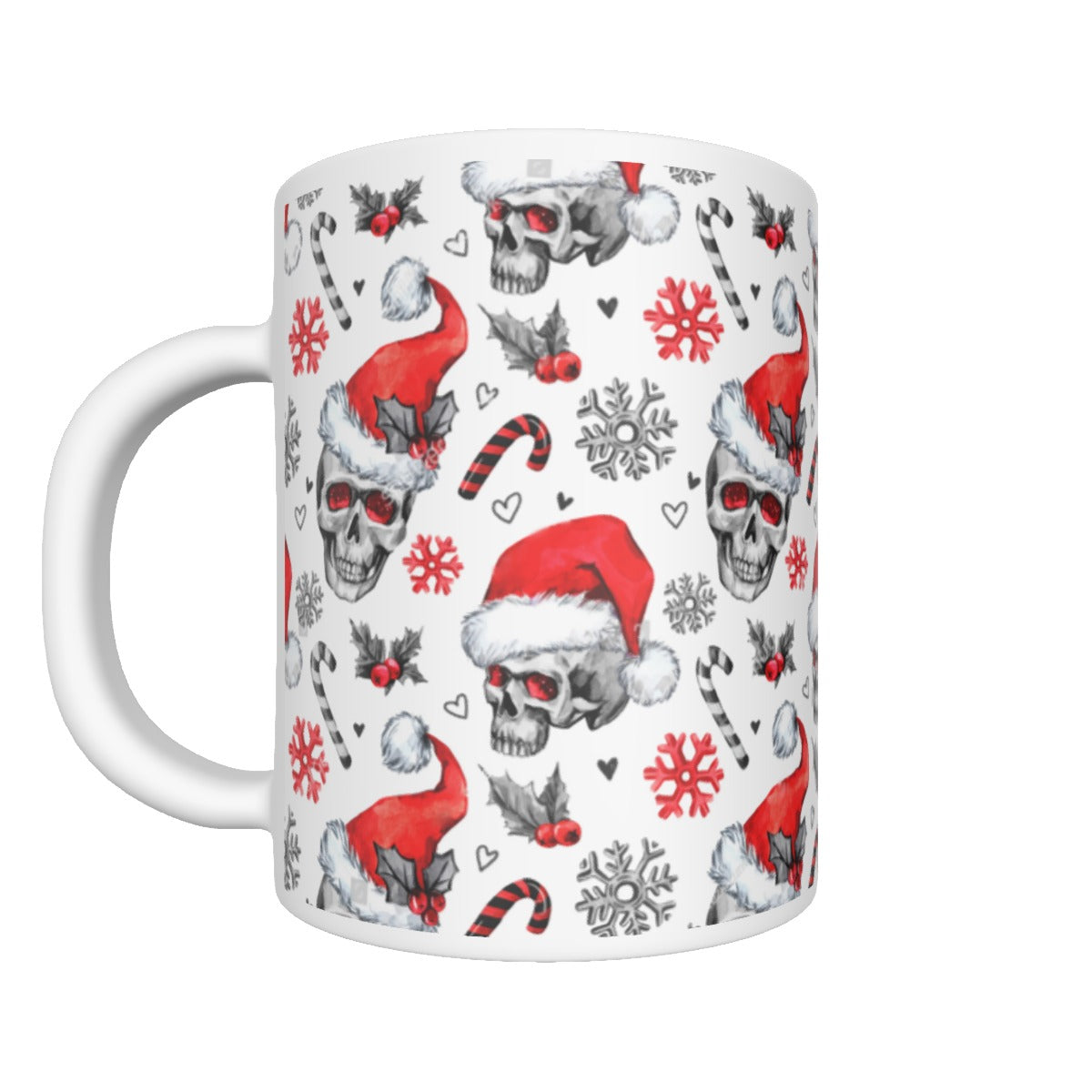 Skull Santa Claus mug, Merry Christmas skull mug cup tumbler