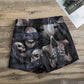 No see no hear no speak evils Women's Casual Shorts, Halloween skeleton shorts, Gothic shorts