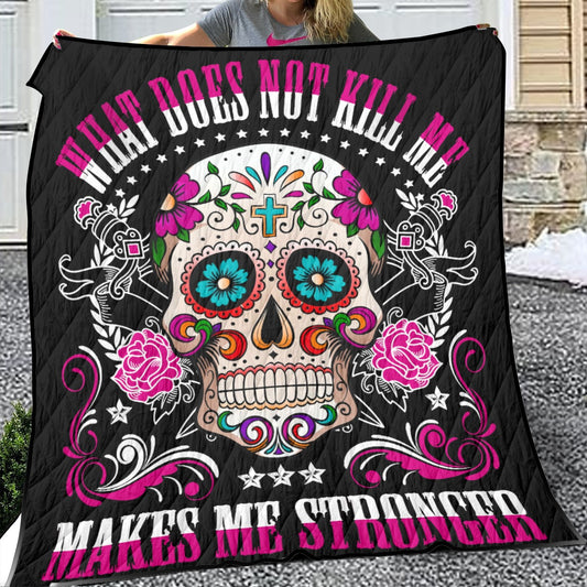 Sugar skull Household Lightweight & Breathable Quilt, Day of the dead quilt