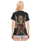 Gothic Grim reaper Women's Round Neck T-Shirt | Cotton