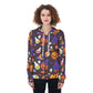 Pumpkin Halloween Women's Zip Up Hoodie, Halloween party Hoodie