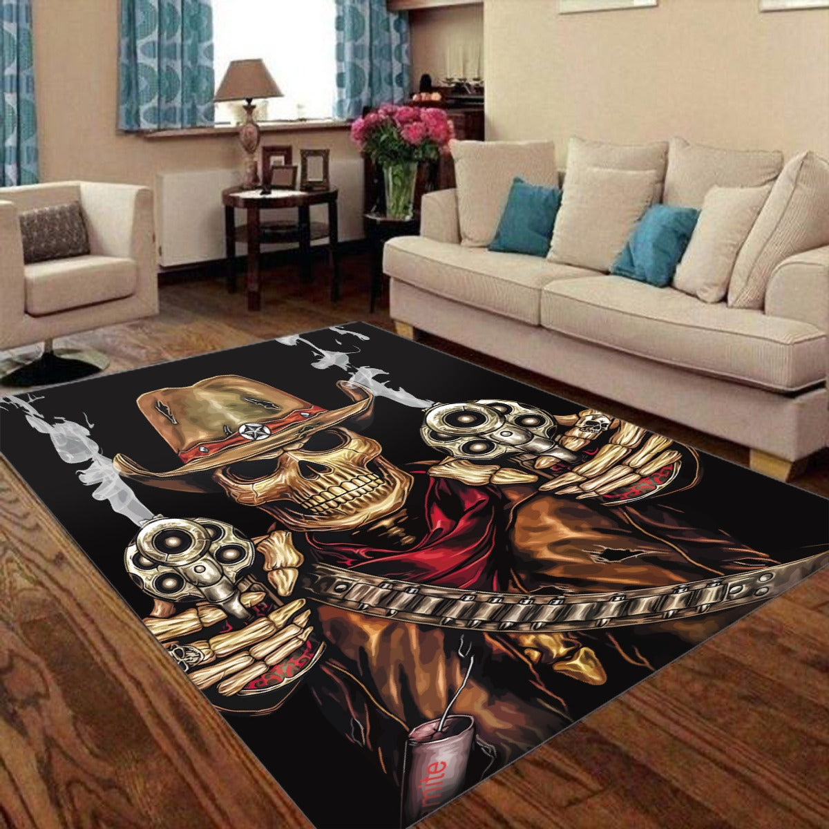 Gothic Grim reaper Halloween Foldable Rectangular Floor Mat