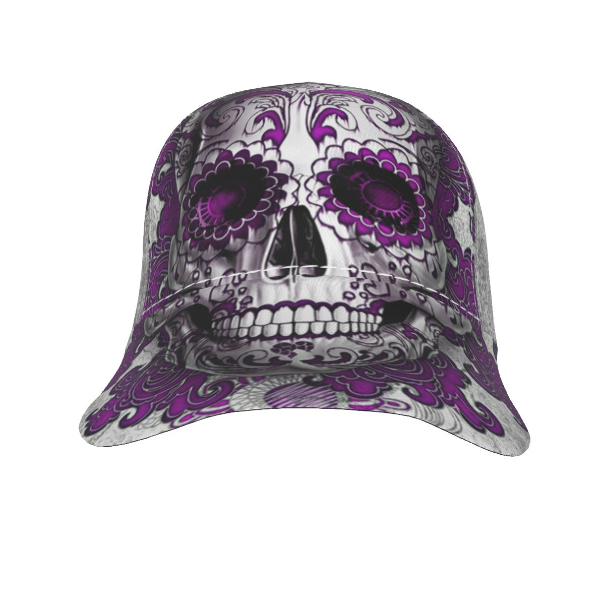 Sugar skull day of the dead cap hat