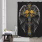Cross skull gothic Shower Curtains 150（gsm）
