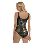 Grim reaper gothic Halloween skull Women's One-piece Swimsuit
