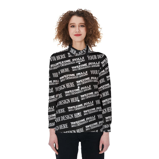 Custom print on demand pod Women's Shirts Elastic-Back Shirt