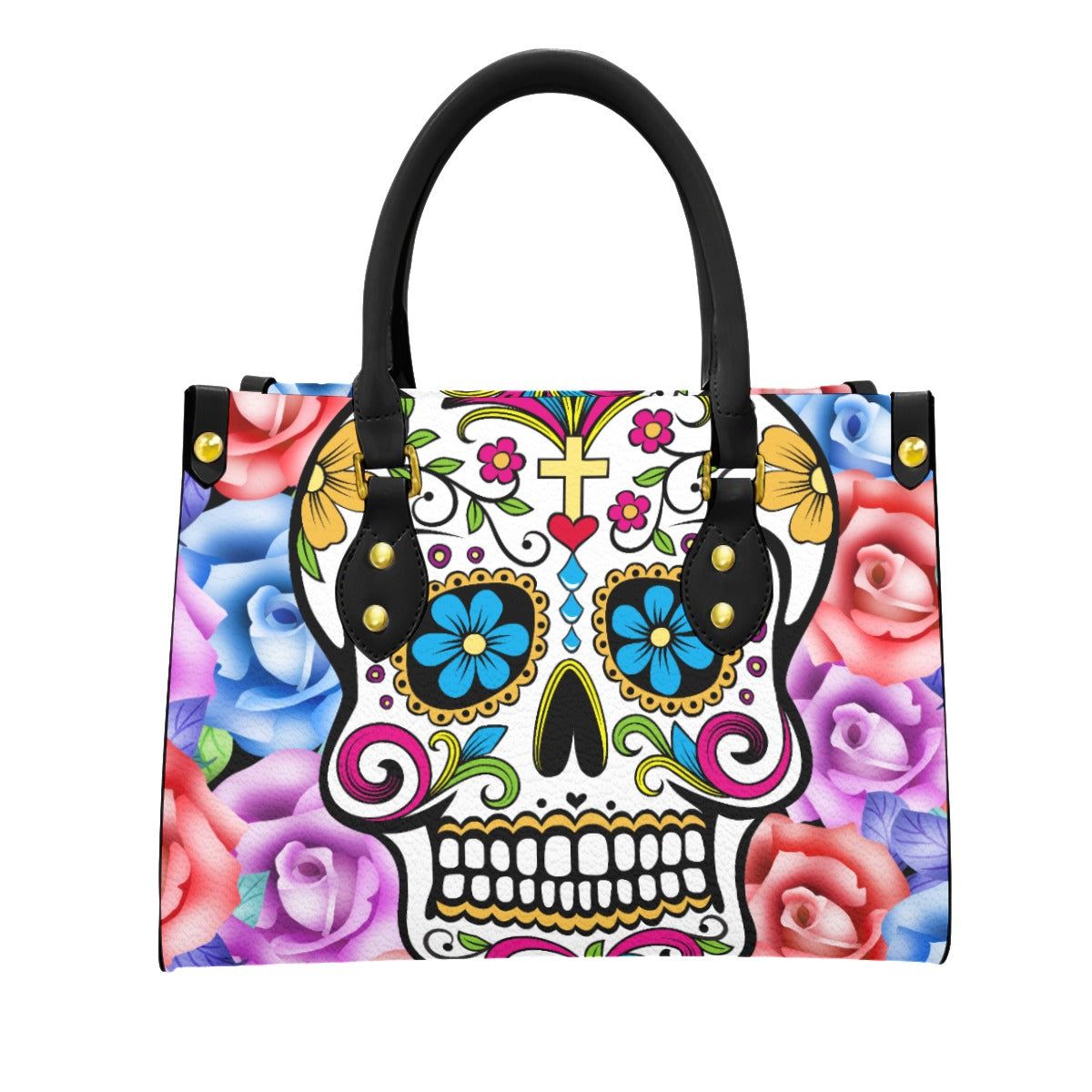 Day of the dead skull Handbag, sugar skull bag, sugar skull purse