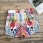 Floral skull Women's Casual Shorts, Halloween skull skeleton women's shorts