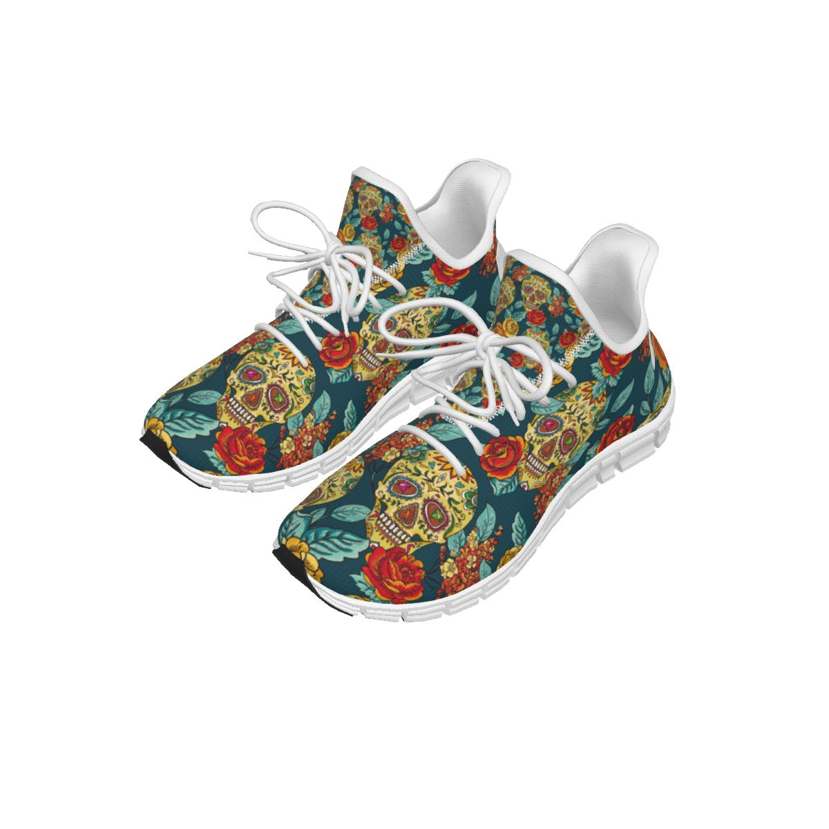 Day of the dead sugar skulls Light woven running shoes