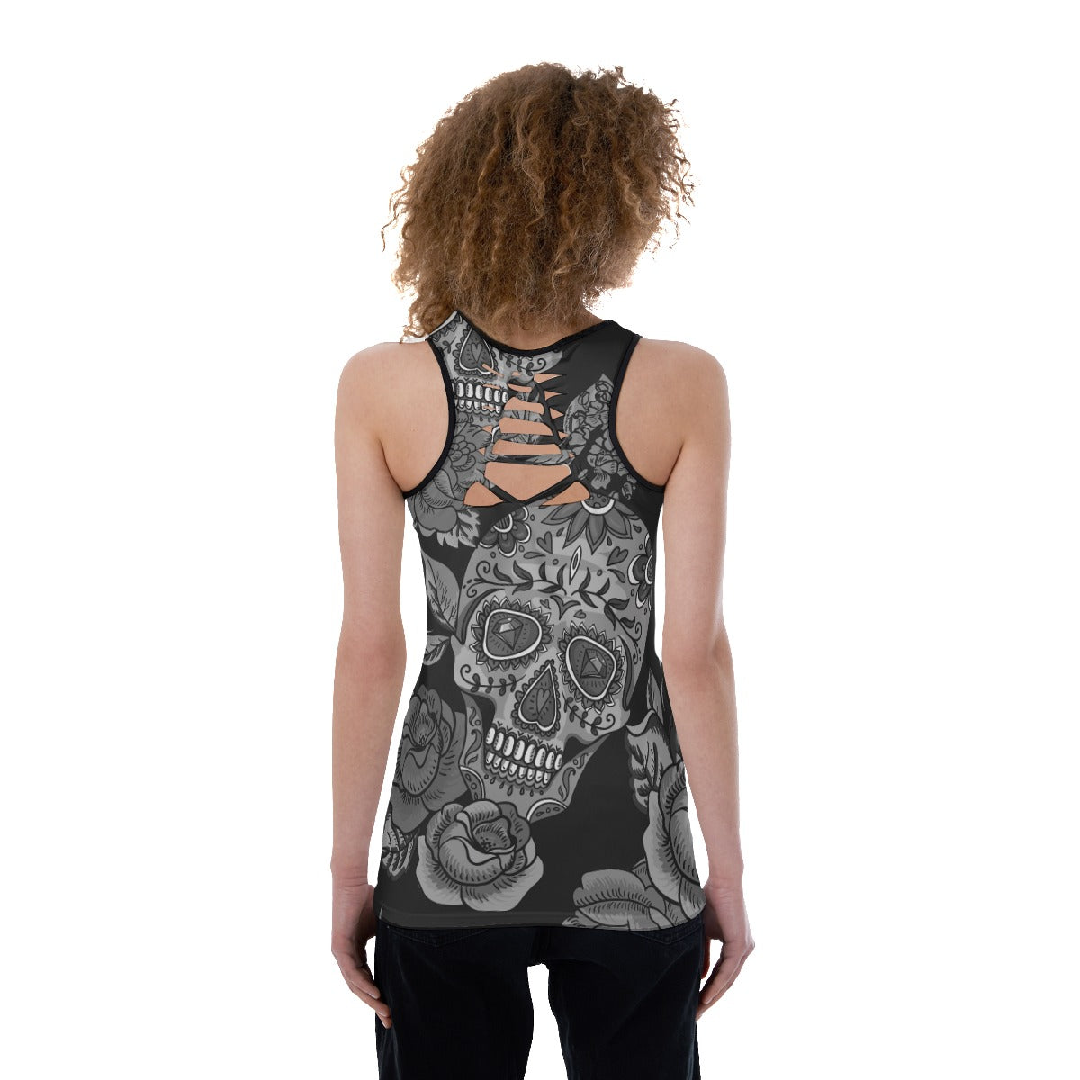 Day of the dead Women's Back Hollow Tank Top