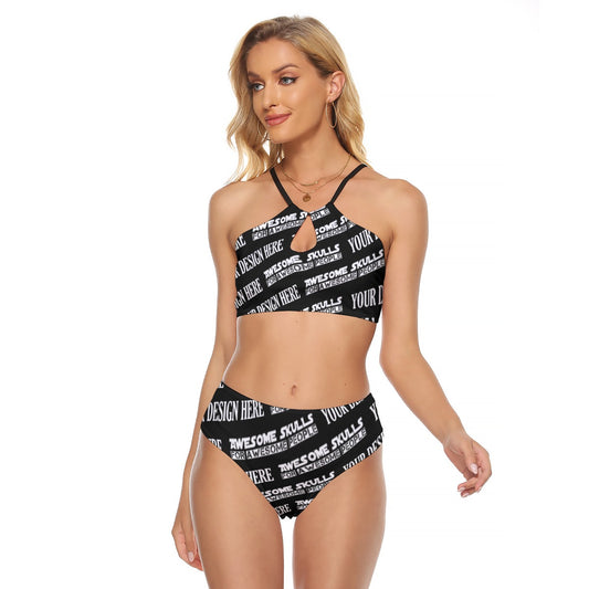 Custom Print on demand POD women's swimsuit Cami Keyhole One-piece Swimsuit