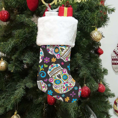 Day of the dead pattern All-Over Print Christmas Socks