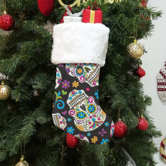 Day of the dead pattern All-Over Print Christmas Socks