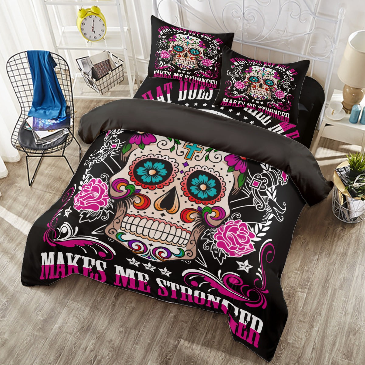 Sugar skull Four-piece Duvet Cover Set