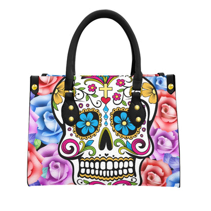 Day of the dead skull Handbag, sugar skull bag, sugar skull purse