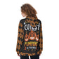 Sugar skull Halloween pumpkin Women's Pullover Hoodie