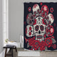 Day of the dead sugar skull pattern Shower Curtains 150（gsm）