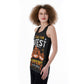 Sugar skull Halloween Women's Back Hollow Tank Top