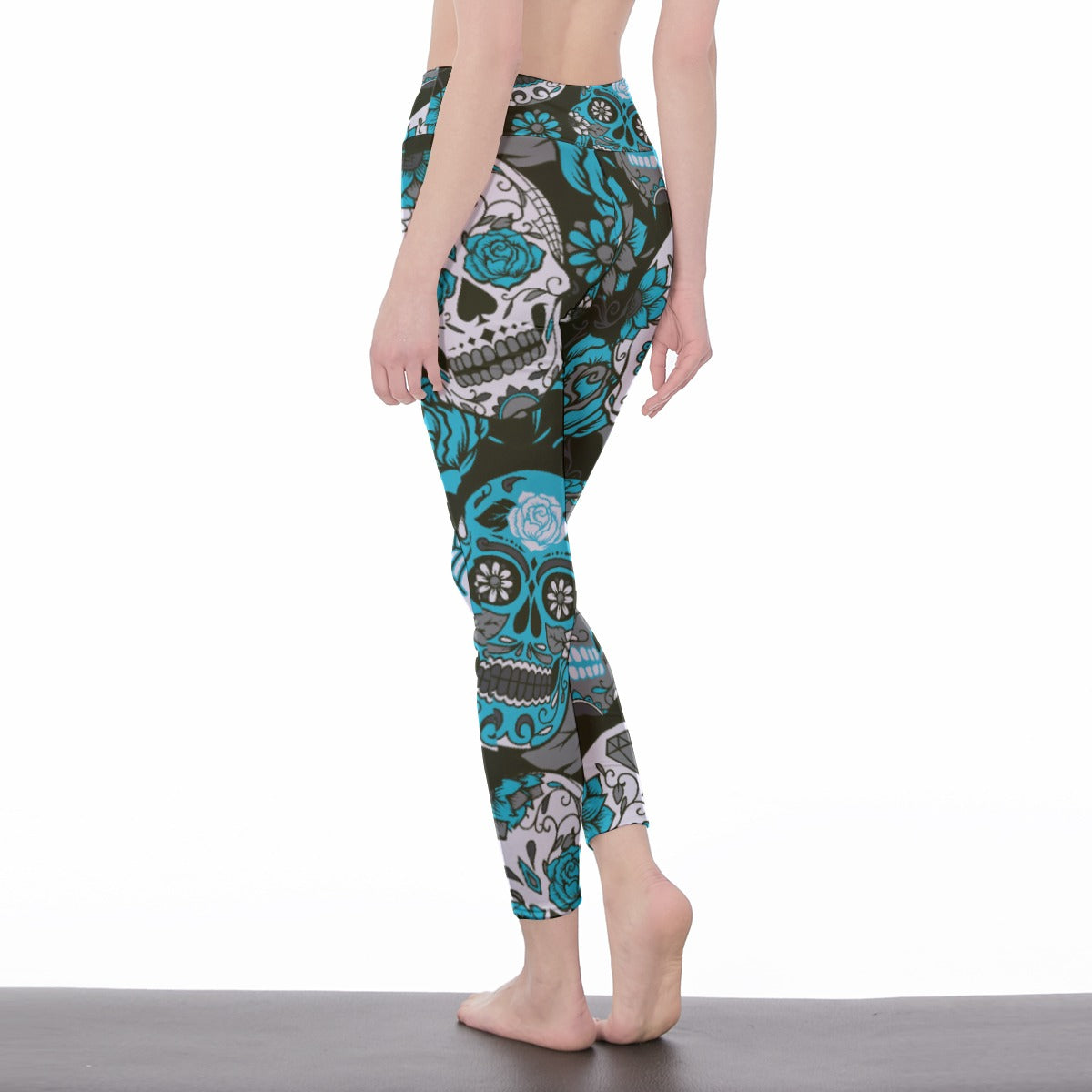 Sugar skull Day of the dead Women's Casual Leggings, Dia de los muertos yoga pants